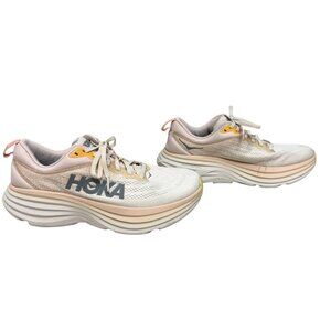 Hoka One One Bondi 8 Running Training Women's Sneaker Cream/Vanilla Size US 9.5